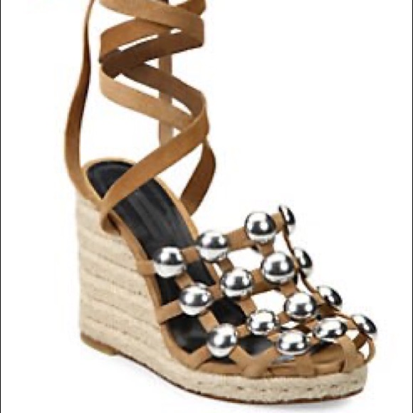 Brand New Alexander Wang Taylor Studded Wedge